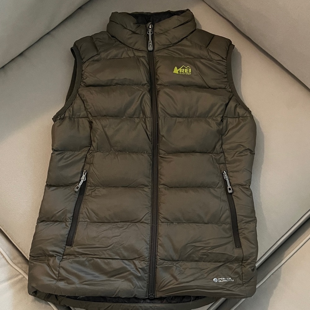 REI Olive Primaloft Puffer Vest